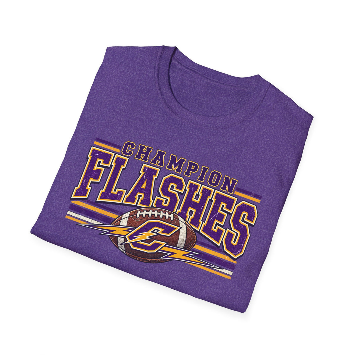 Champion Flashes football graphic T-Shirt | team logo sports tee