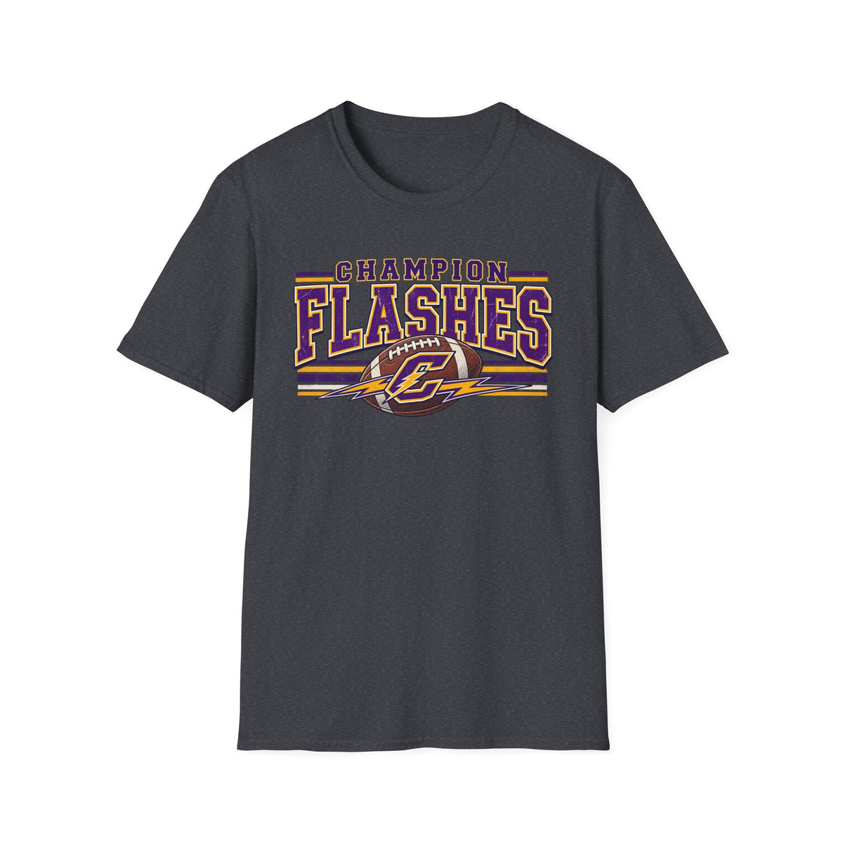 Champion Flashes football graphic T-Shirt | team logo sports tee
