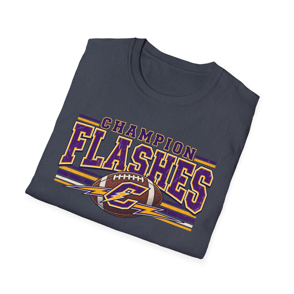 Champion Flashes football graphic T-Shirt | team logo sports tee