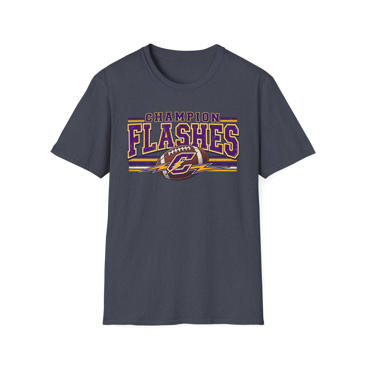 Champion Flashes football graphic T-Shirt | team logo sports tee