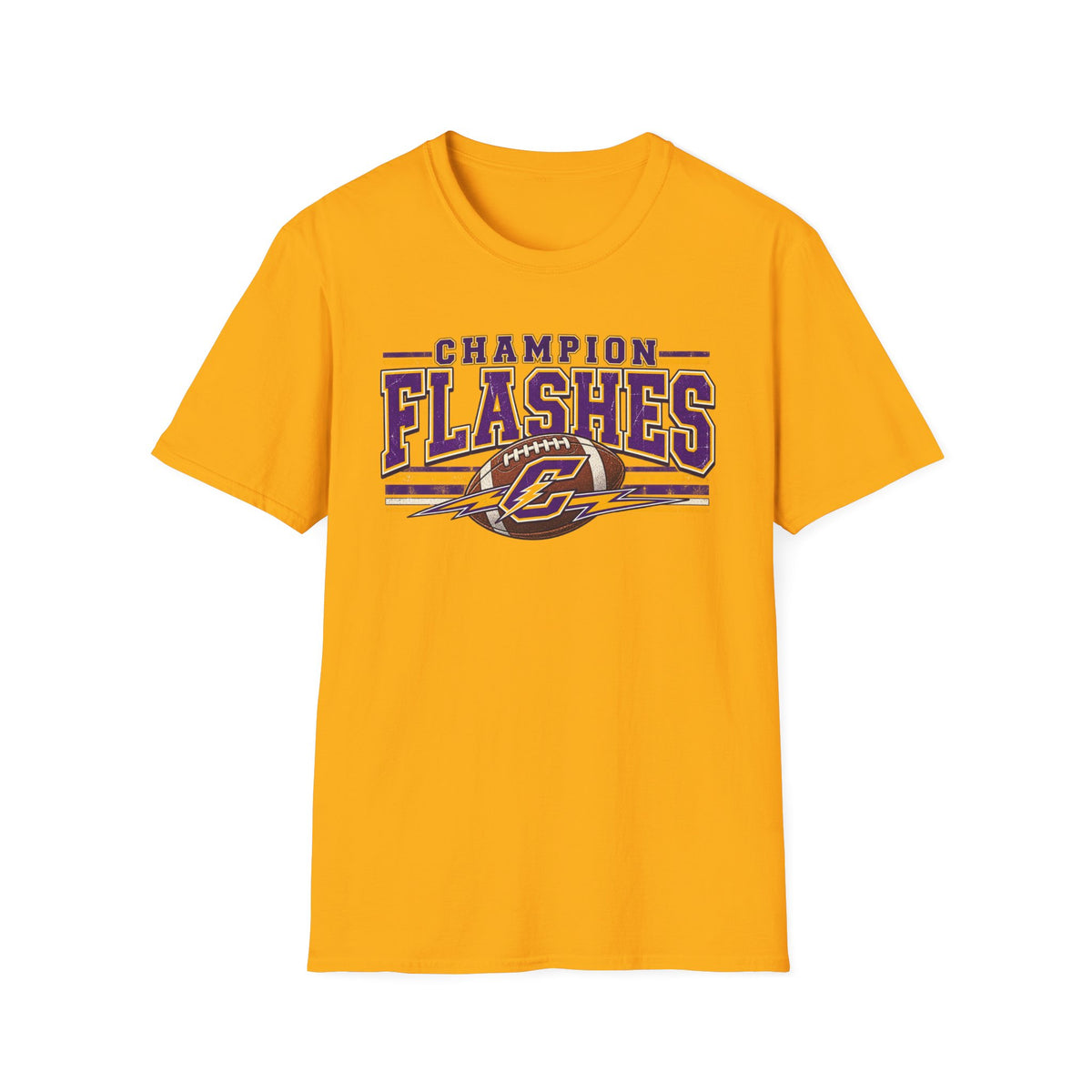 Champion Flashes football graphic T-Shirt | team logo sports tee