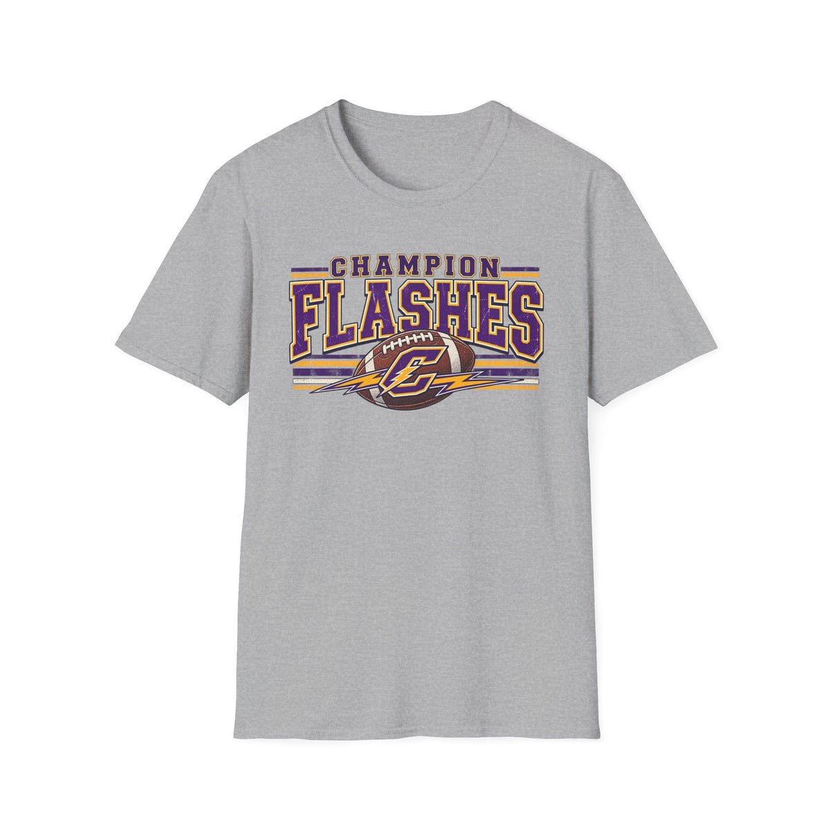 Champion Flashes football graphic T-Shirt | team logo sports tee