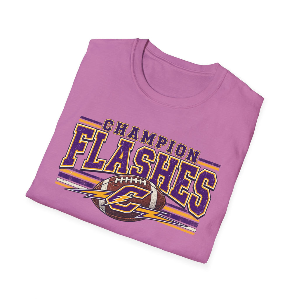 Champion Flashes football graphic T-Shirt | team logo sports tee