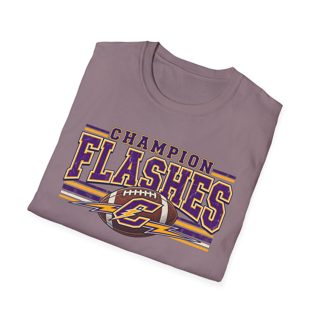 Champion Flashes football graphic T-Shirt | team logo sports tee