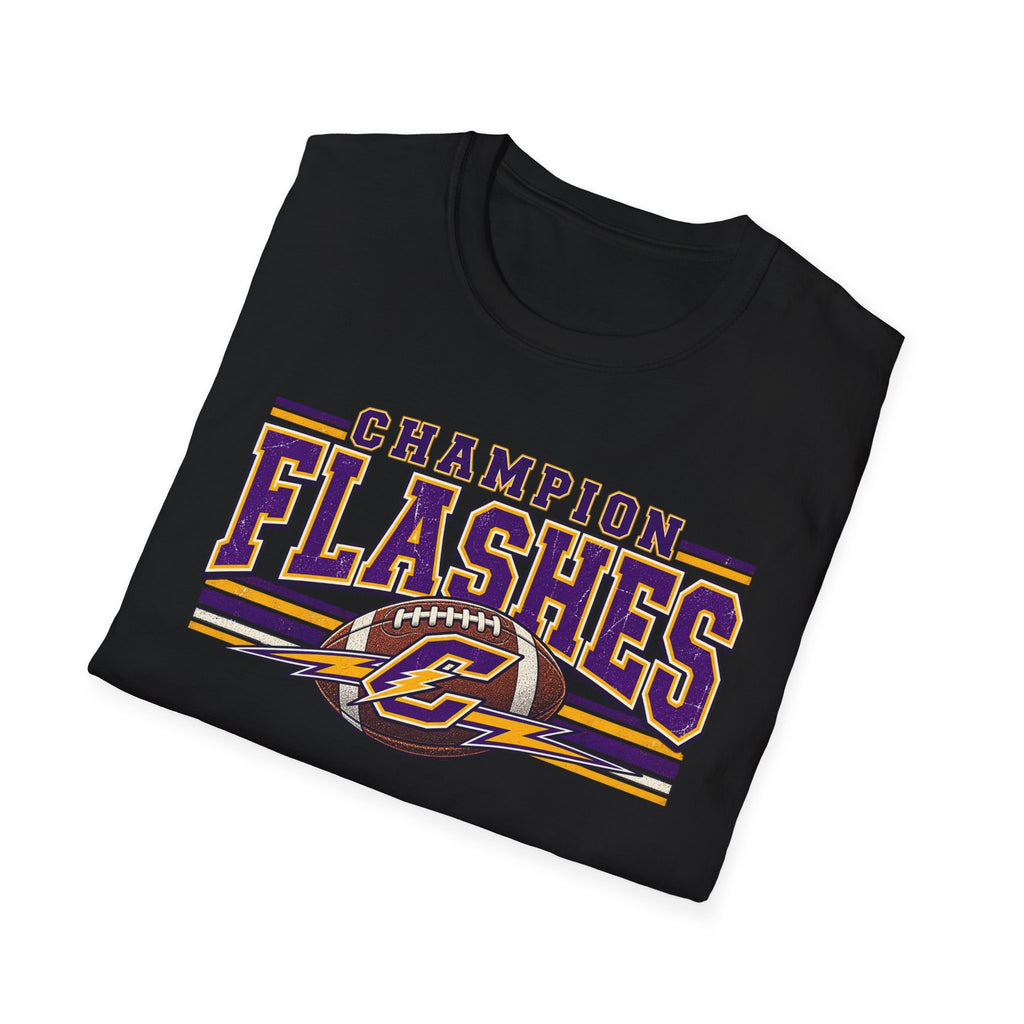 Champion Flashes football graphic T-Shirt | team logo sports tee