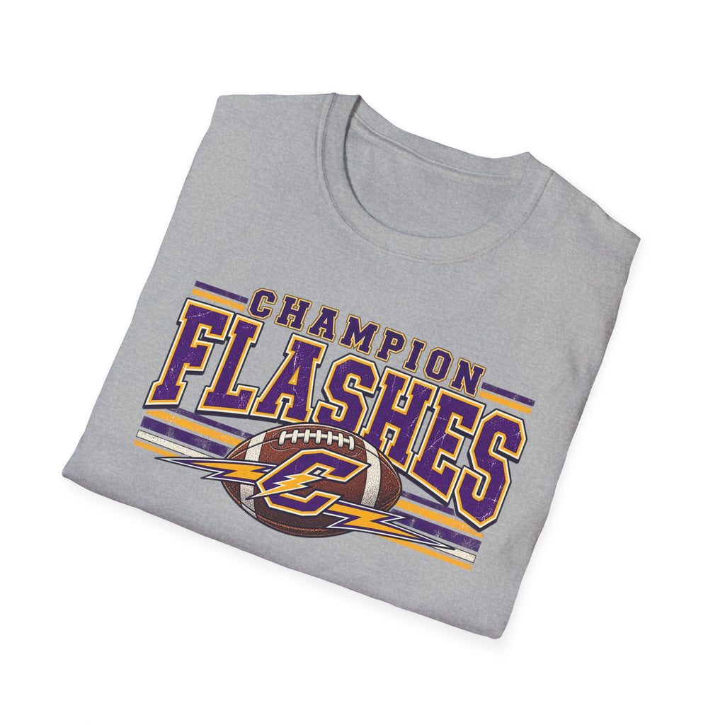 Champion Flashes football graphic T-Shirt | team logo sports tee