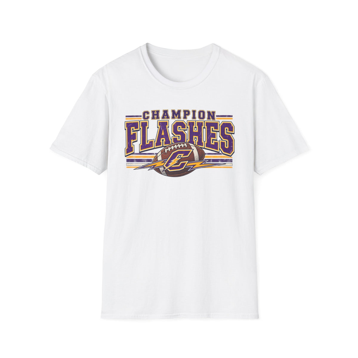 Champion Flashes football graphic T-Shirt | team logo sports tee