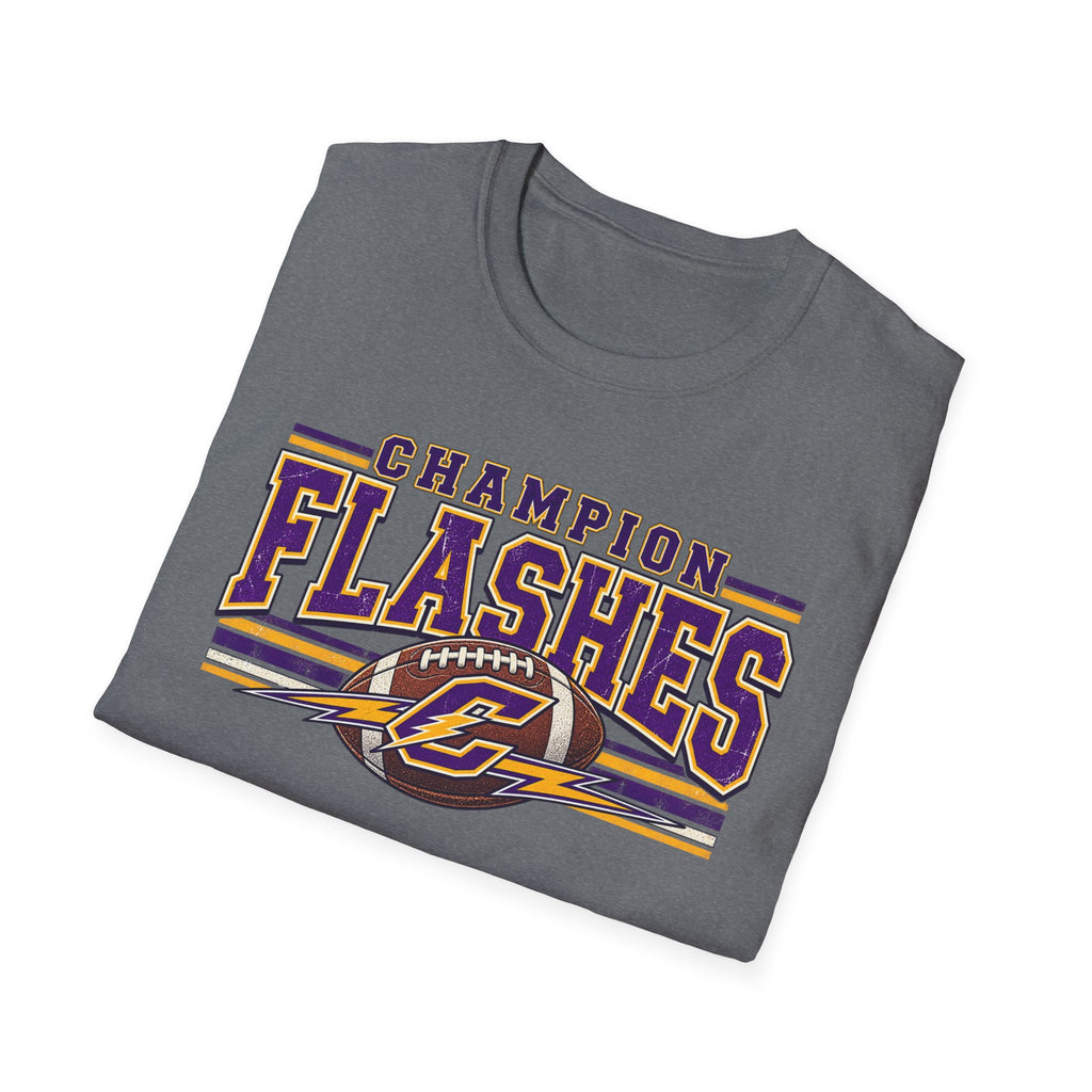 Champion Flashes football graphic T-Shirt | team logo sports tee