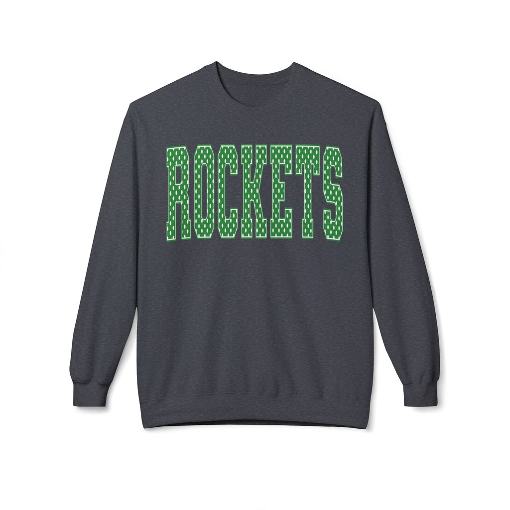 Rockets Green Varsity Crewneck Sweatshirt