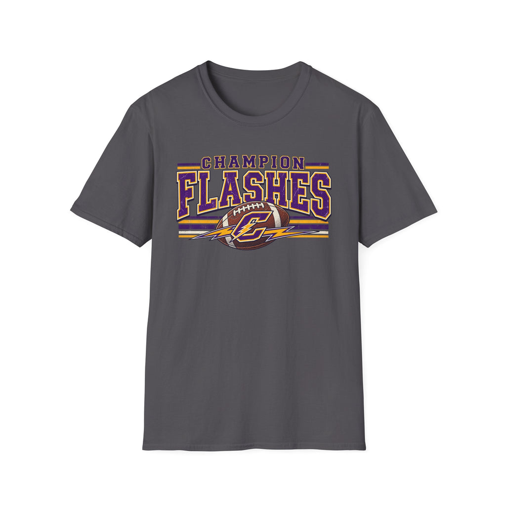 Champion Flashes football graphic T-Shirt | team logo sports tee