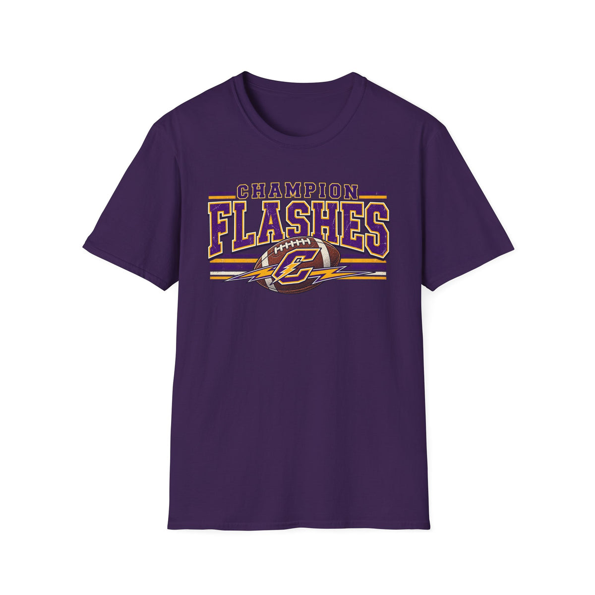 Champion Flashes football graphic T-Shirt | team logo sports tee