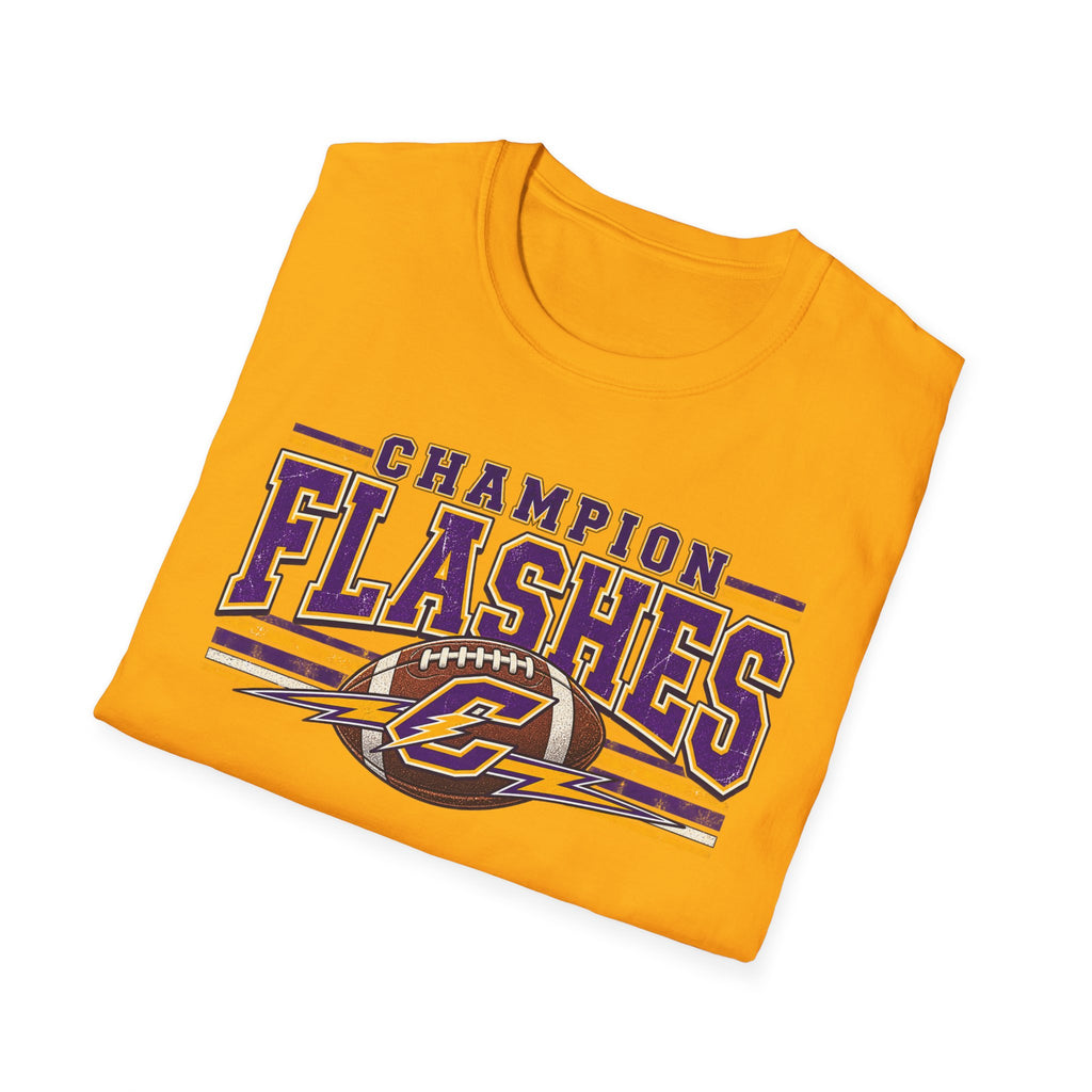 Champion Flashes football graphic T-Shirt | team logo sports tee
