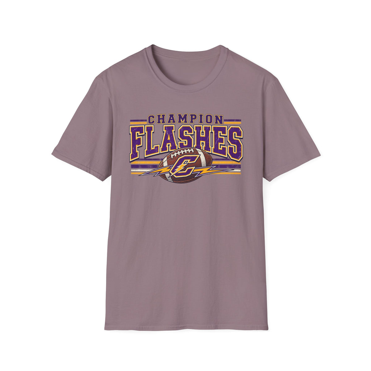 Champion Flashes football graphic T-Shirt | team logo sports tee