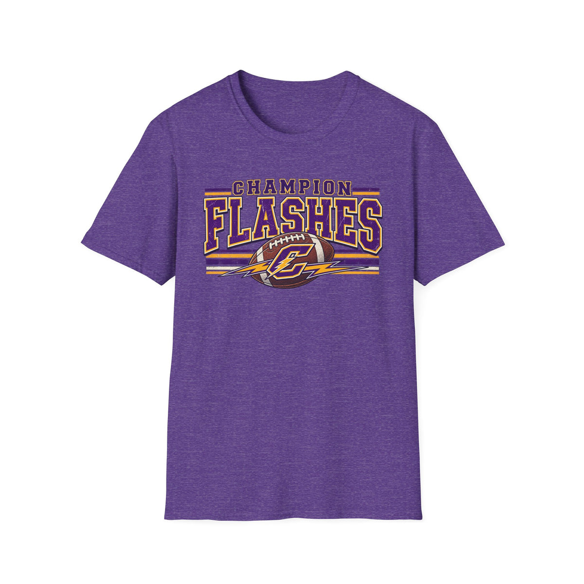 Champion Flashes football graphic T-Shirt | team logo sports tee