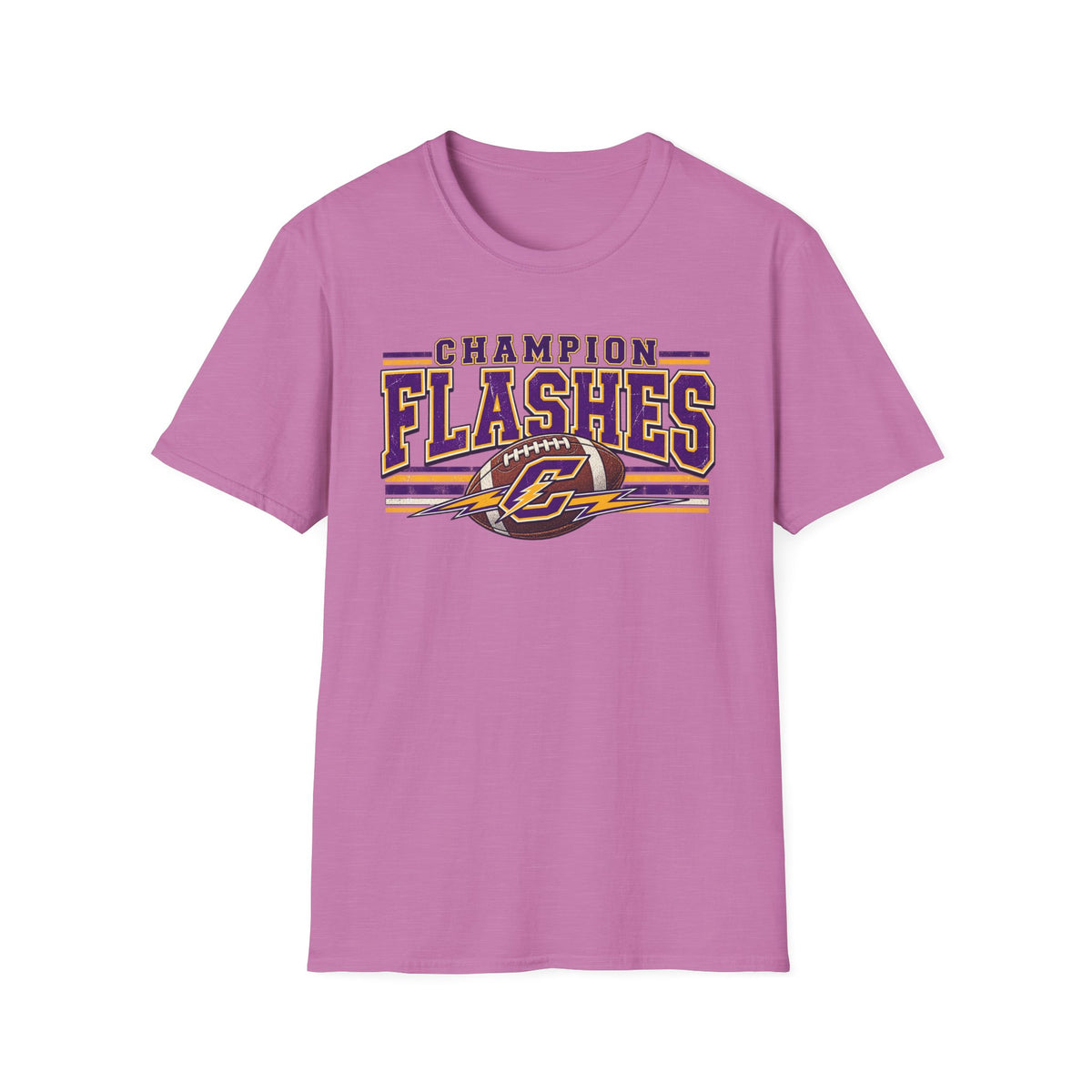 Champion Flashes football graphic T-Shirt | team logo sports tee