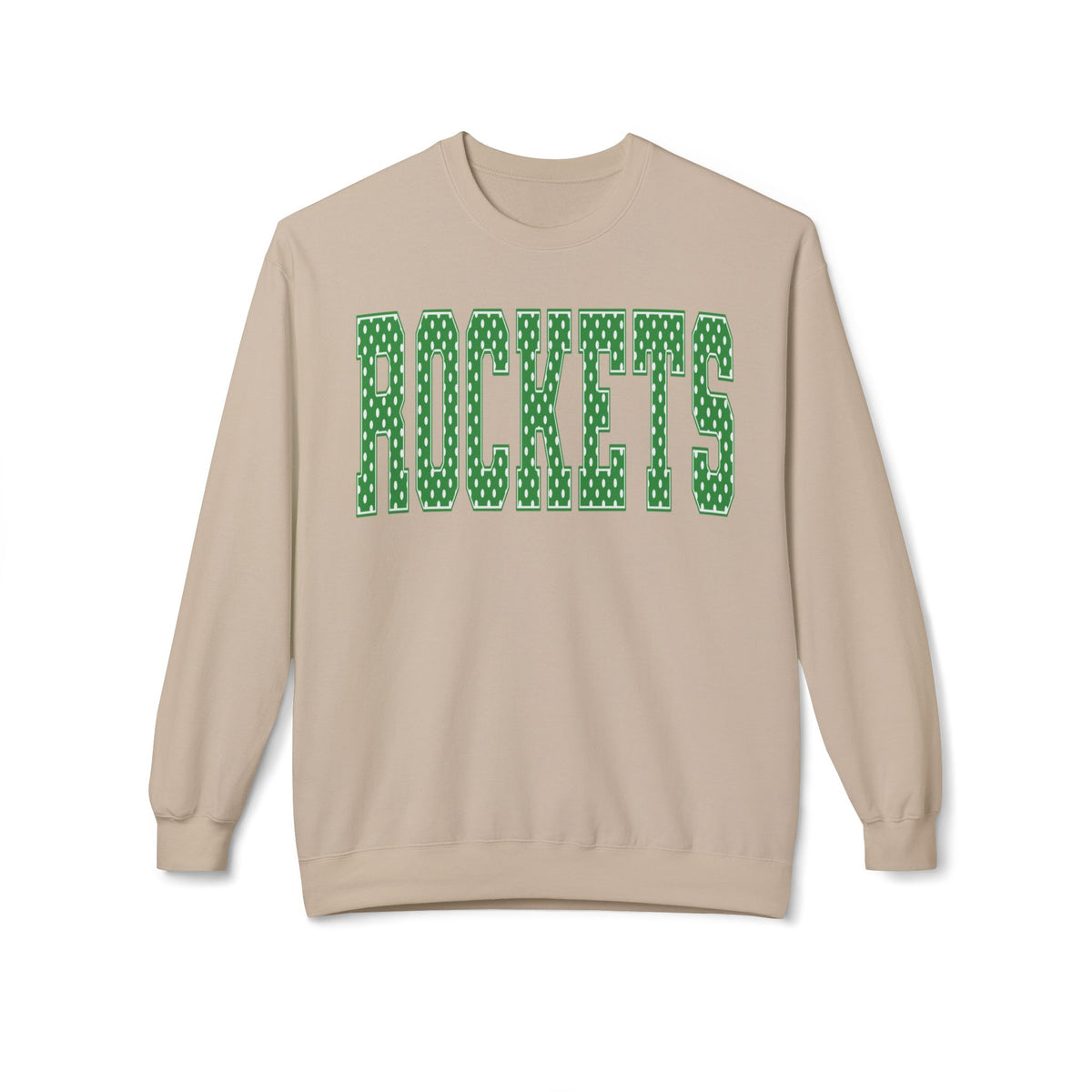 Rockets Green Varsity Crewneck Sweatshirt